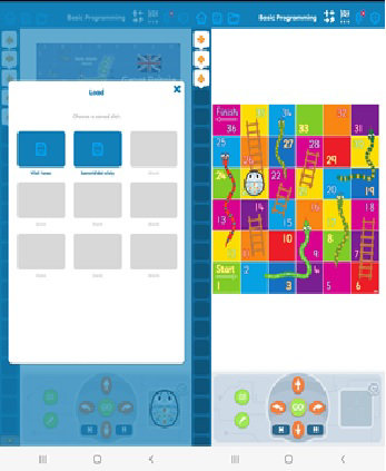 Blue Bot aplikace - žebříkovka